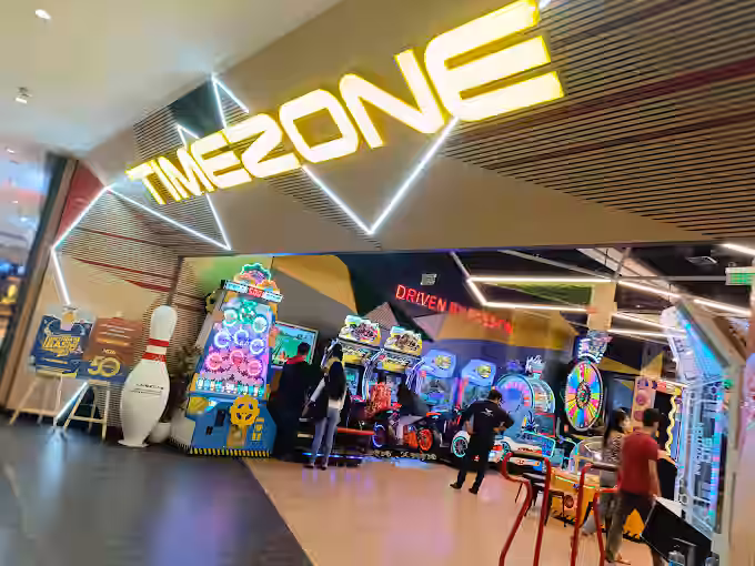 Kids enjoying indoor games at Mile Square Fun